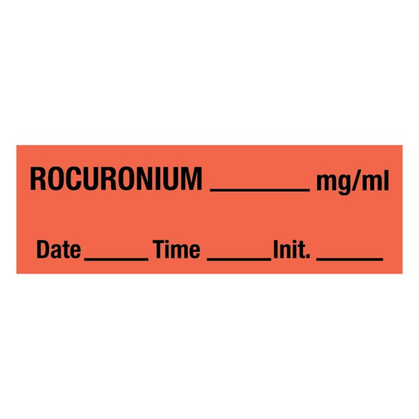 Rocuronium_mg/ml DTI 1/2 x 500 Flr Red w/Black